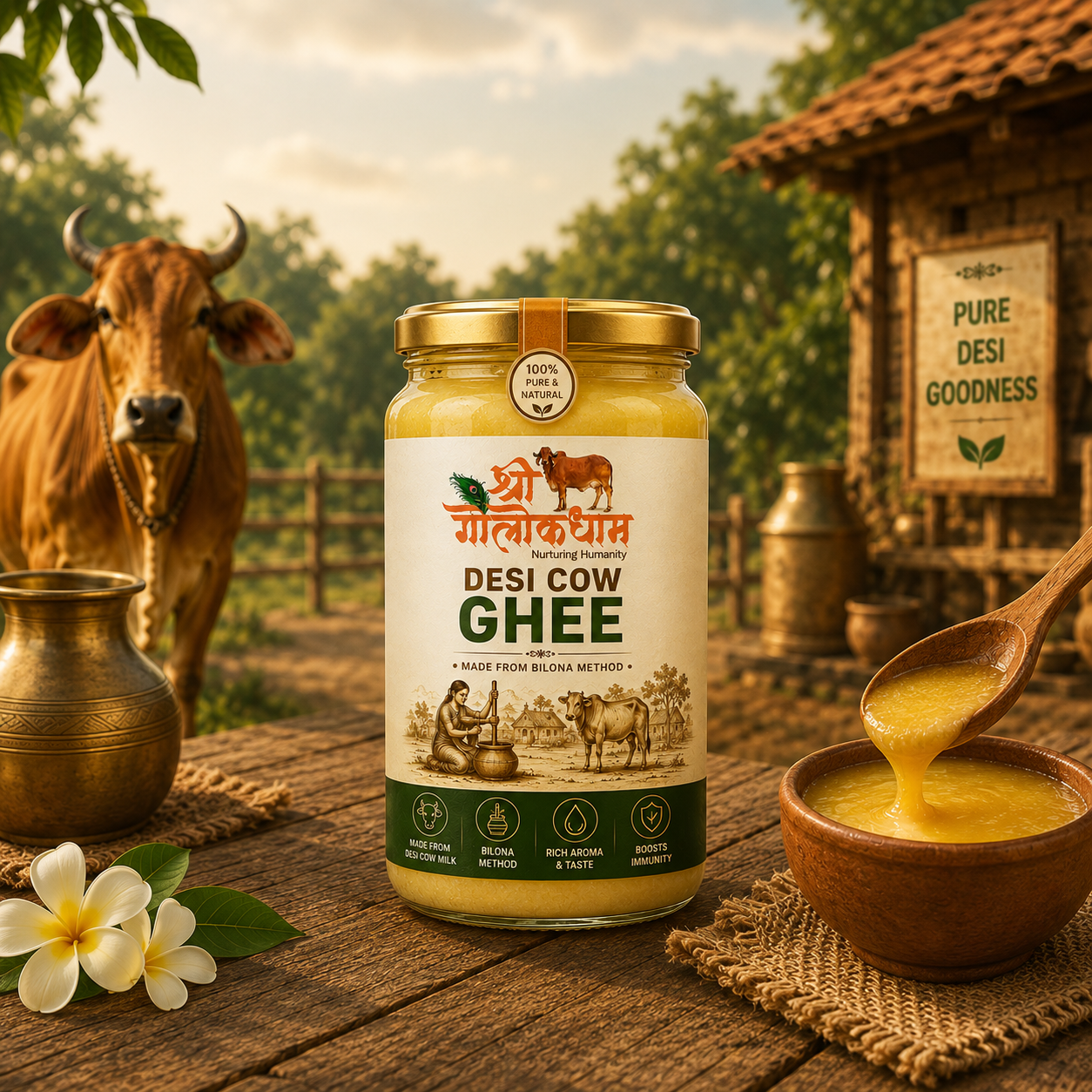 Desi Cow Ghee from Sri Golok Dham