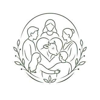 Illustration of the community supporting Gau Seva